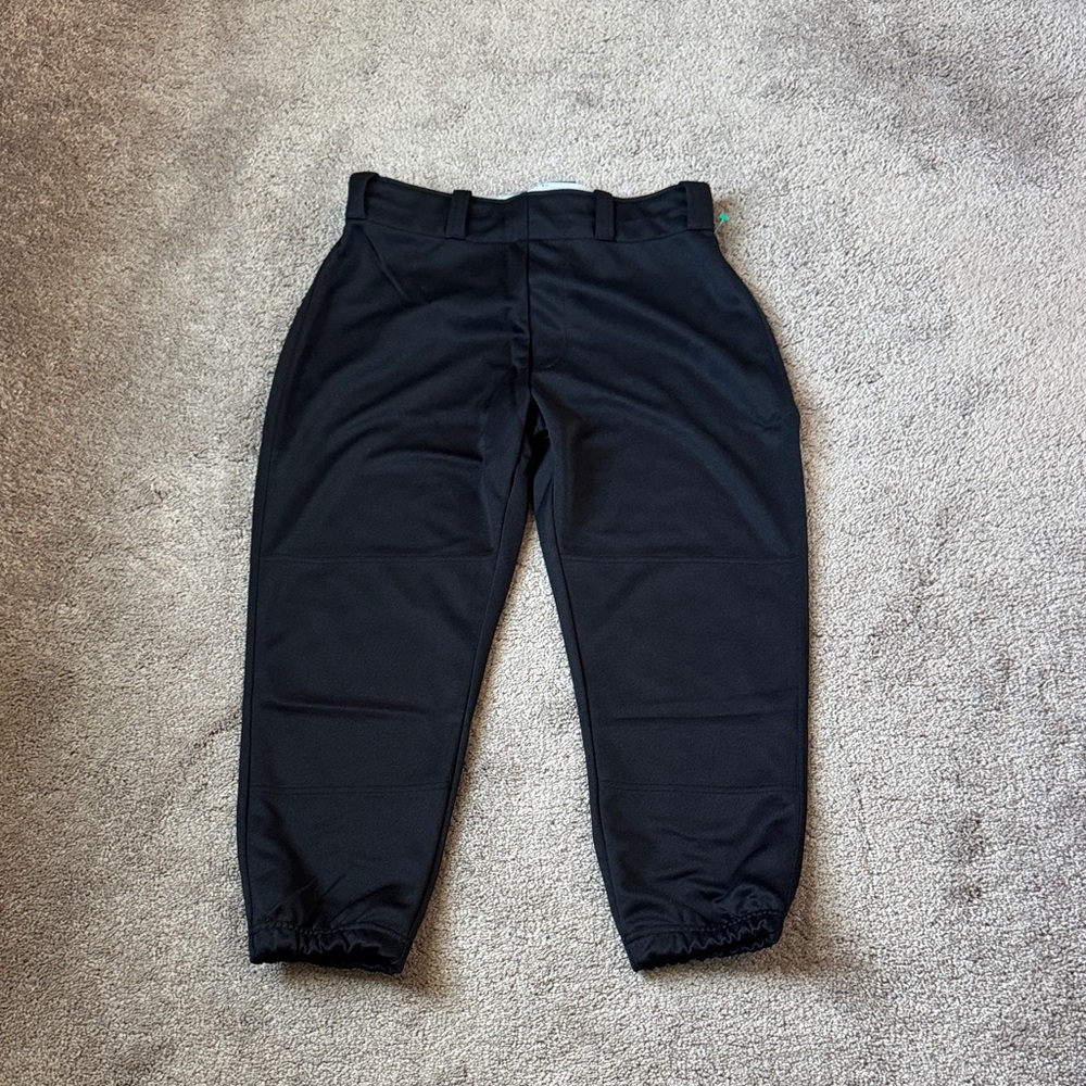 Easton Zone 2 Black Elastic Hem Softball Baseball Pants SIZE M